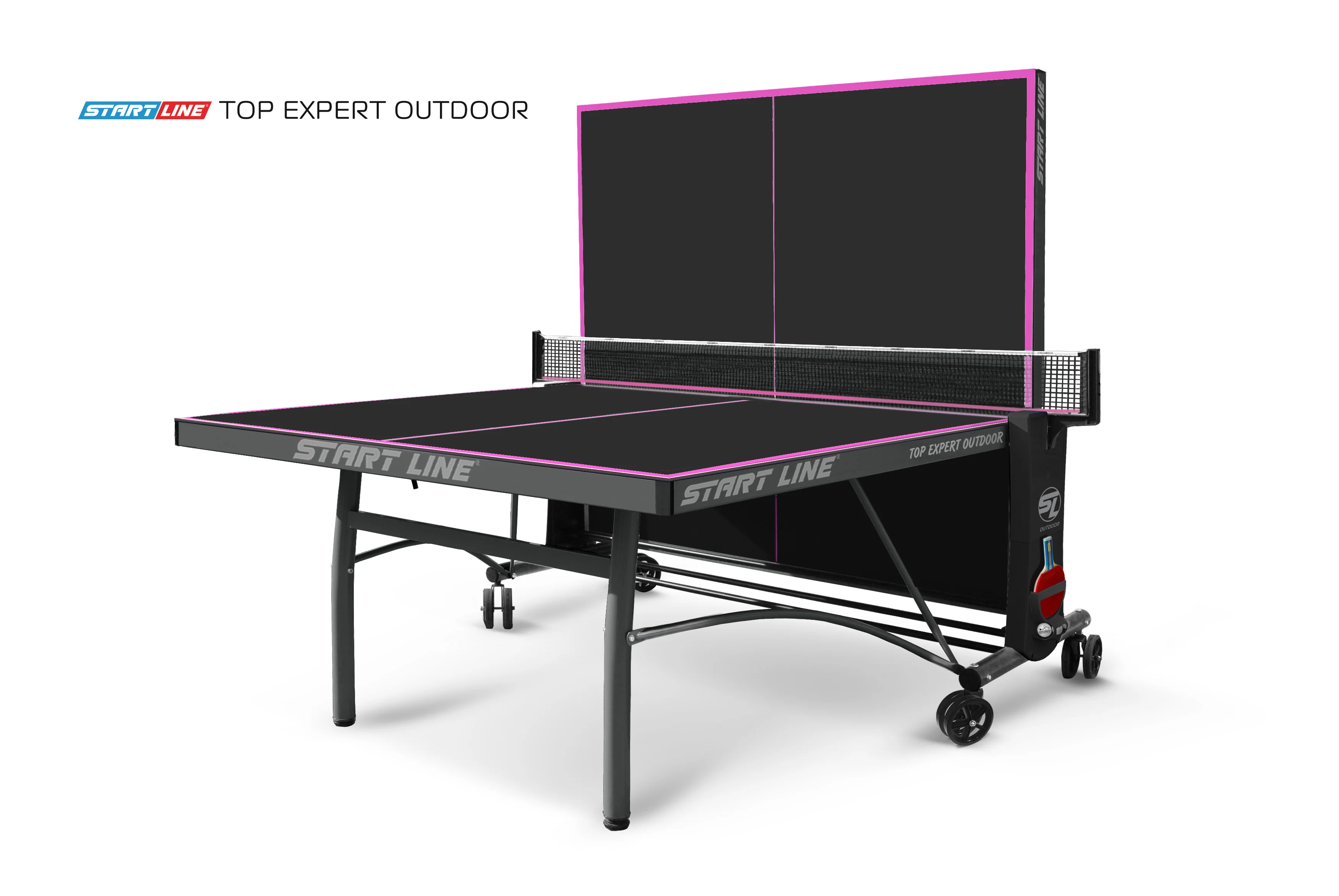 Реальное фото Стол теннисный Top Expert 6 Всепогодный Black от магазина Спортев