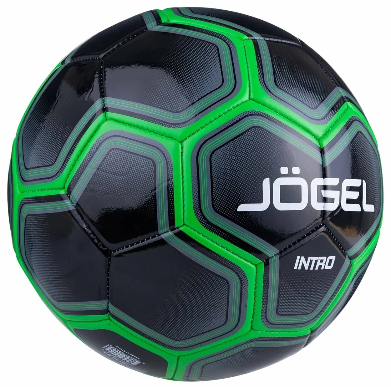Реальное фото Мяч футбольный Jogel Intro №5 черный (BC20) 17589 от магазина СпортЕВ
