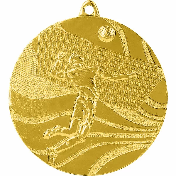 Реальное фото Медаль MMC 2250/G волейбол (D-50 мм, s-2,5 мм) от магазина СпортЕВ
