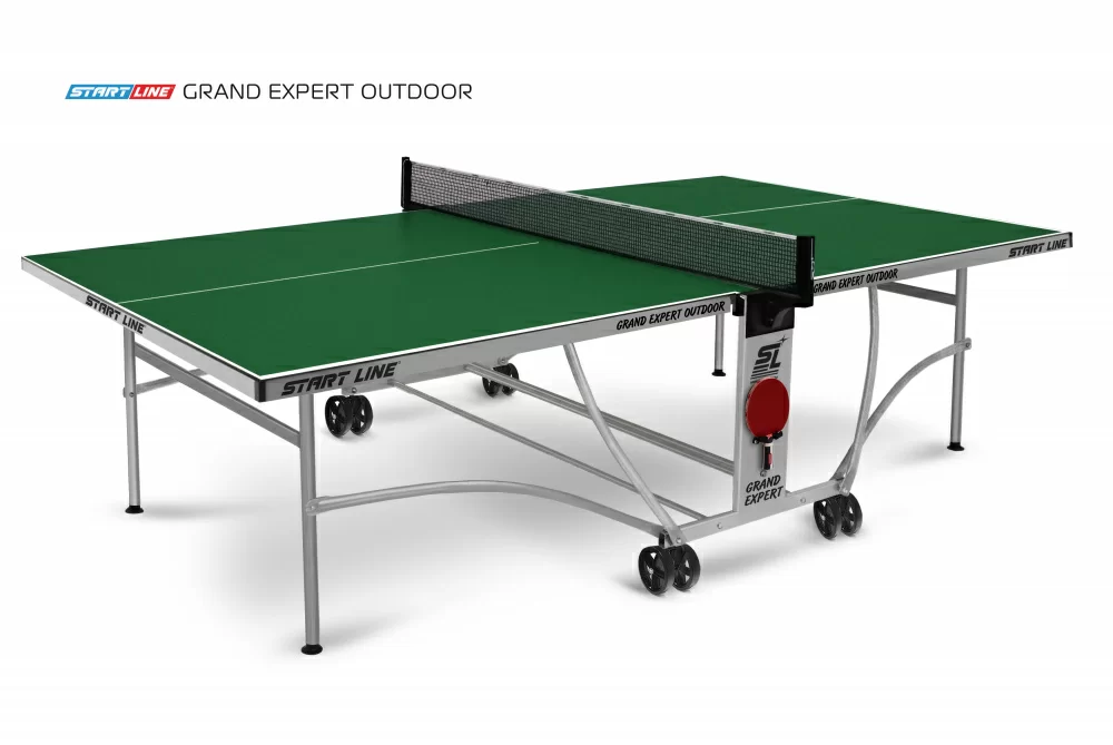 Реальное фото Стол теннисный GRAND EXPERT 4 Всепогодный Зелёный от магазина Спортев