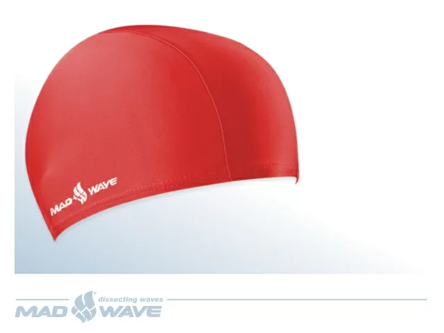 Реальное фото Шапочка для плавания Mad Wave Lycra Adult red M0525 01 0 06W от магазина СпортЕВ
