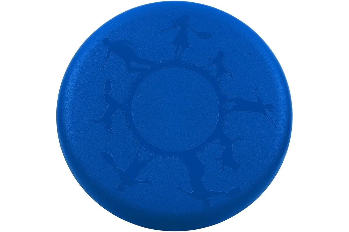 Реальное фото Летающая тарелка - фрисби Fortius ТЭП синий H231201-23LB-T от магазина Спортев