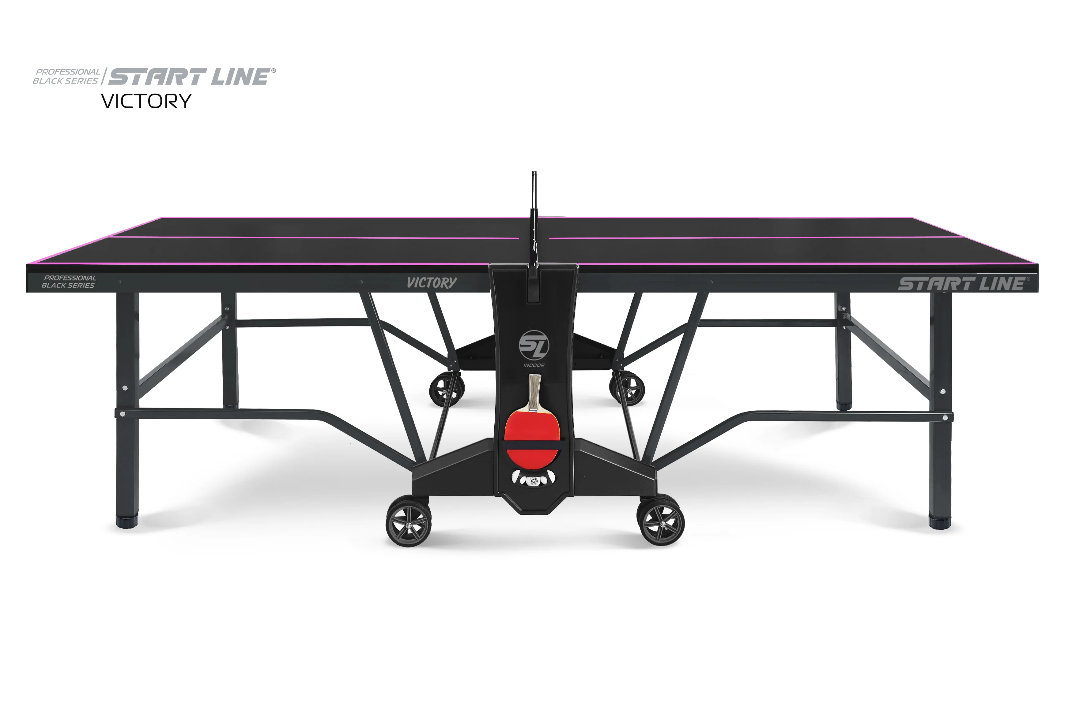 Стол теннисный VICTORY Black Реальное фото Стол теннисный VICTORY Black от магазина Спортев