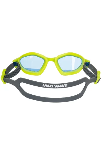 Реальное фото Очки для плавания Mad Wave Viper лайм M0424 21 0 32W от магазина Спортев