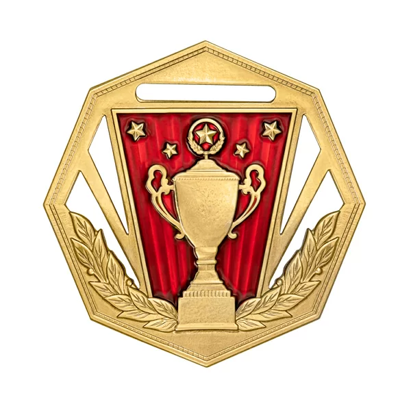Реальное фото Медаль MZP 368-60/GRD (D-60 мм, s-2 мм) латунь от магазина СпортЕВ
