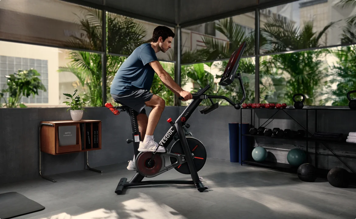 Реальное фото Велотренажер Yesoul BG1-B-32(два короба) от магазина Спортев