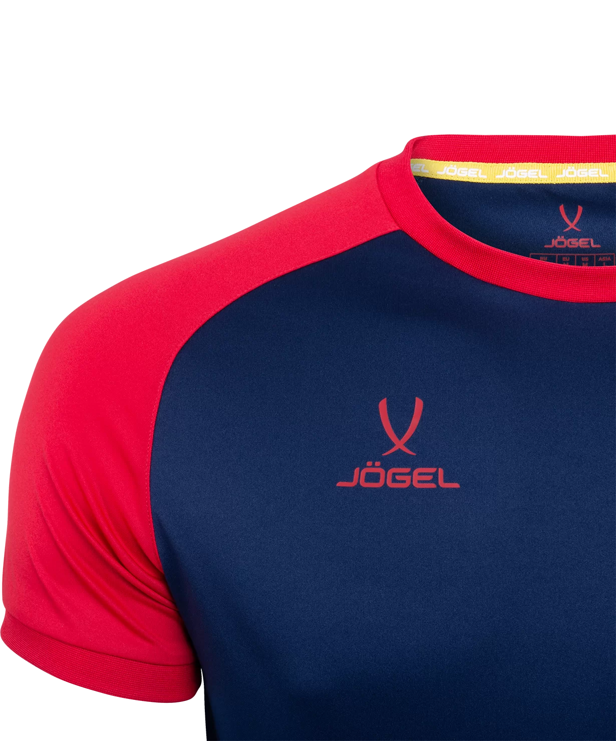 Реальное фото Футболка игровая JÖGEL CAMP Reglan Jersey, темно-синий/красный, детский от магазина Спортев