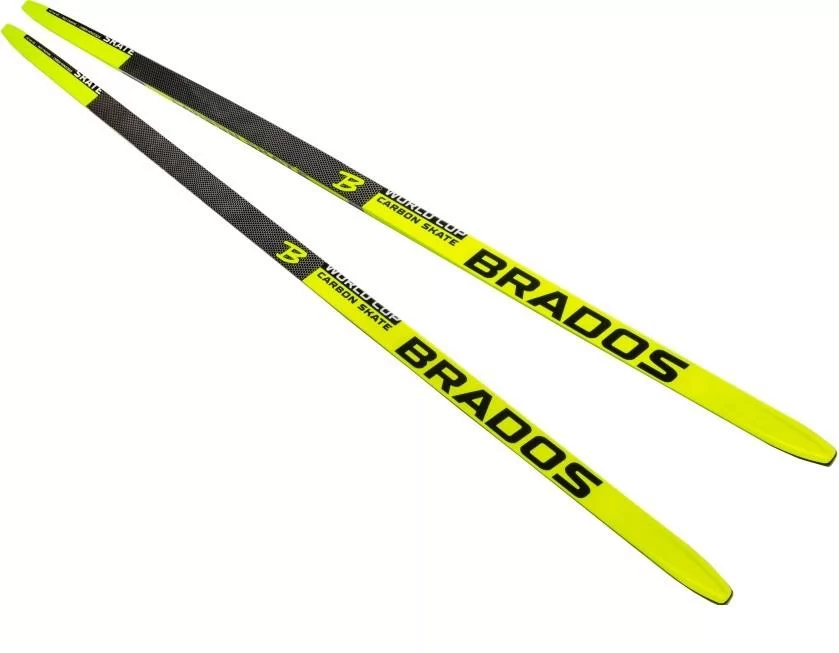 Беговые лыжи STC Brados Carbon Skate Yellow 2023 GT7200 Реальное фото Беговые лыжи STC Brados Carbon Skate Yellow 2023 GT7200 от магазина Спортев