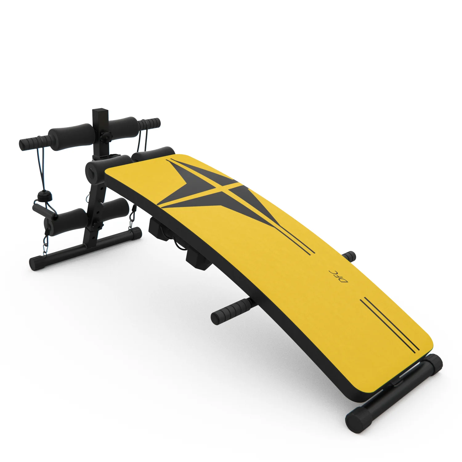 Реальное фото Скамья для пресса DFC гантели, эспандеры D102RY от магазина Спортев