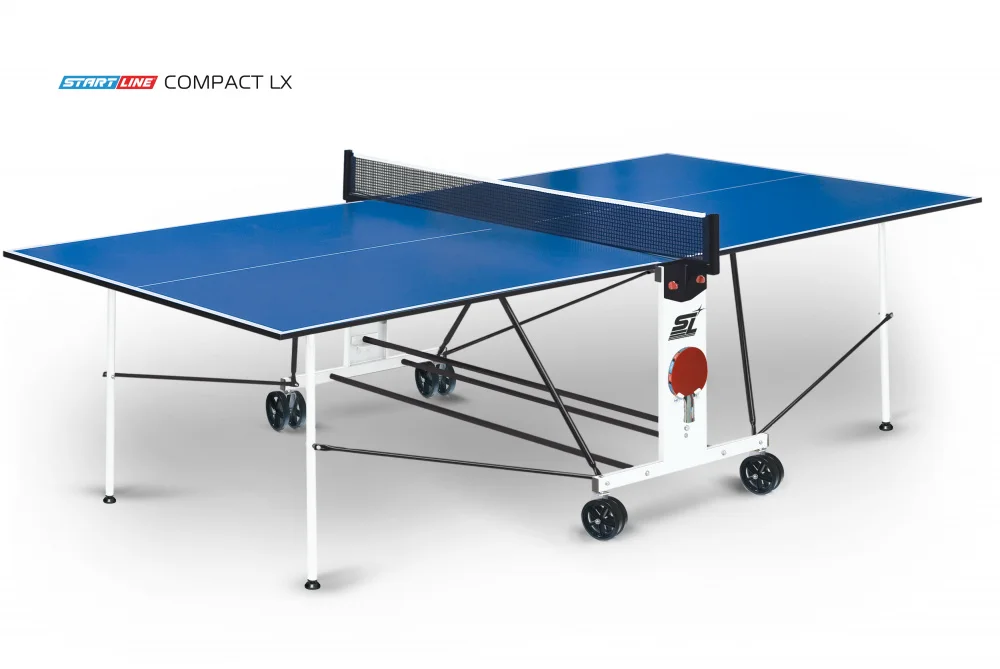 Стол теннисный Compact LX Синий Реальное фото Стол теннисный Compact LX Синий от магазина Спортев