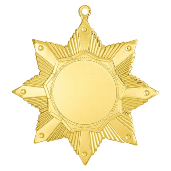 Реальное фото Медаль MZ 132-60/G (60х60мм, D-25мм, s-2мм) от магазина СпортЕВ
