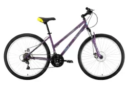 Велосипед Stark Luna 26.1 D Steel (2022) фиолетовый/голубой