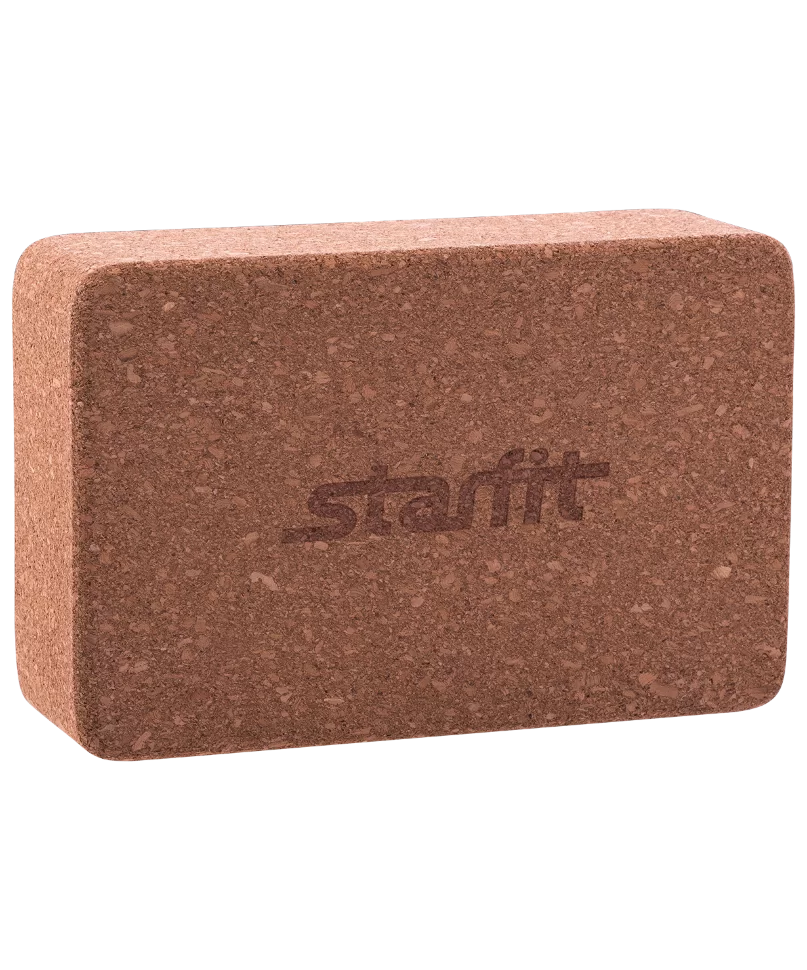 Реальное фото Блок для йоги StarFit FA-102 пробка 8893 от магазина СпортЕВ