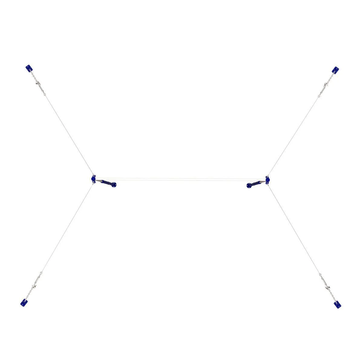 Реальное фото Перекладина гимнастическая универсальная (на растяжках) ZAVODSPORTA от магазина Спортев