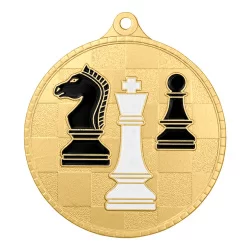 Медаль MZP 570-55/G шахматы (D-55мм, s-2 мм)