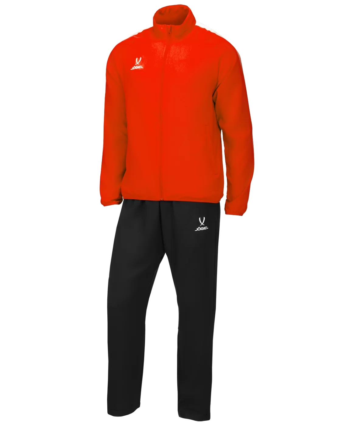 Реальное фото Костюм спортивный CAMP Lined Suit, красный/черный Jögel от магазина СпортЕВ