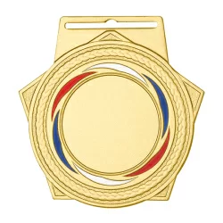 Медаль MZP 505-55/GM (50х55мм, D-25мм,  s-2 мм)