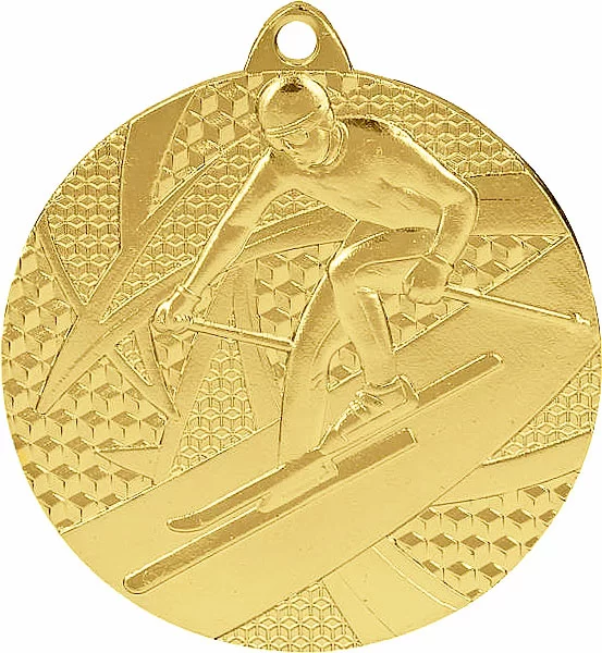 Реальное фото Медаль MMC 8150/G лыжный спорт (D-50мм, s-2,5мм) от магазина Спортев