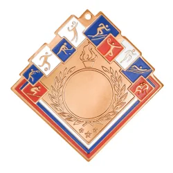 Медаль MZ 136-80/B (60х60мм, D-25 мм, s-2,5мм)