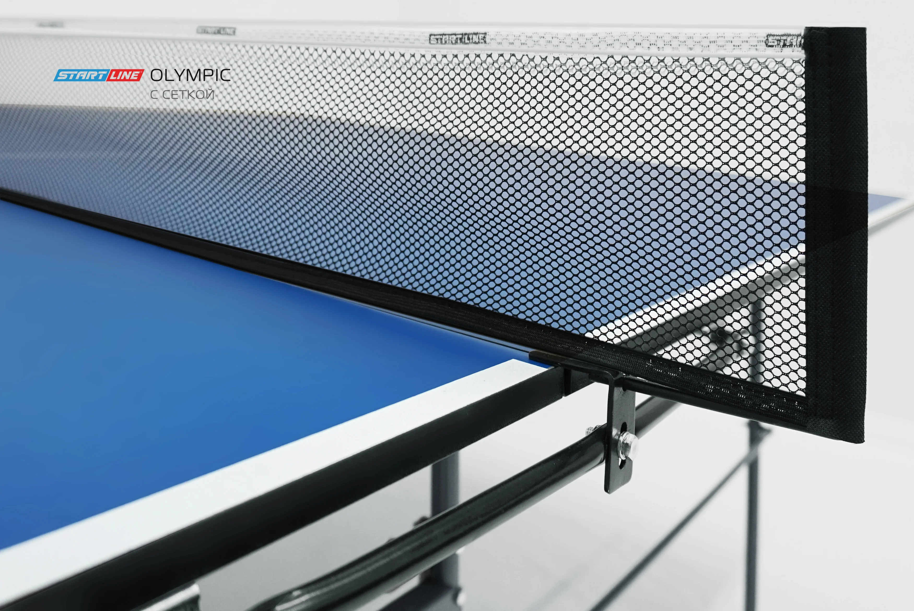 Реальное фото Стол теннисный Olympic с сеткой Синий от магазина Спортев