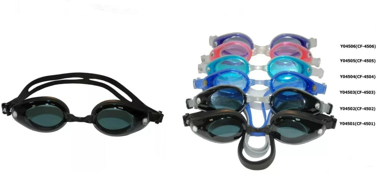 Реальное фото Очки для плавания Whale Y04506(CF-4506) для взрослых прозрачный/фиолетовый от магазина СпортЕВ