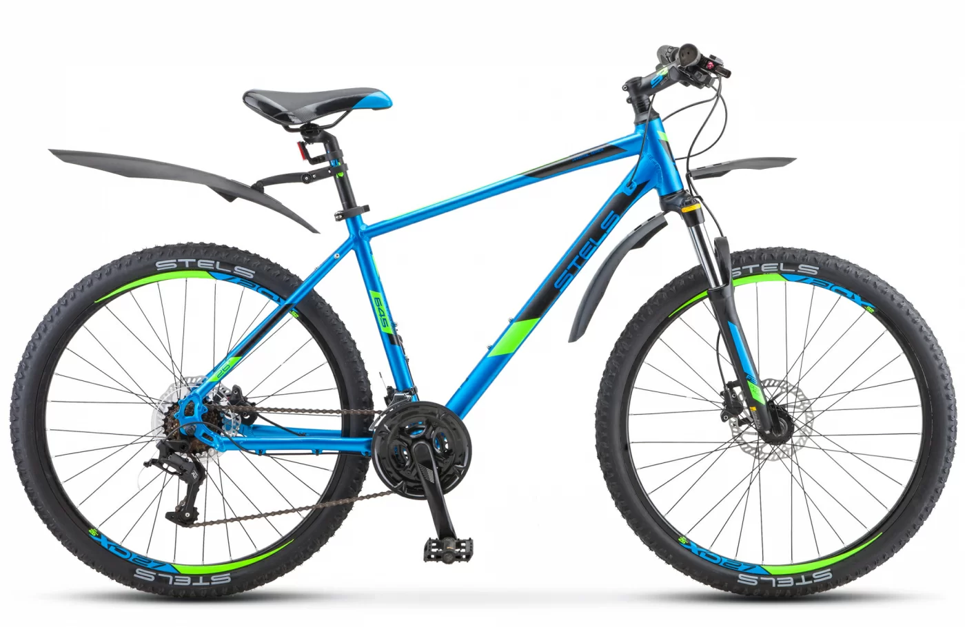 Реальное фото Велосипед Stels Navigator-645 D 26" (2021) синий V020 от магазина СпортЕВ