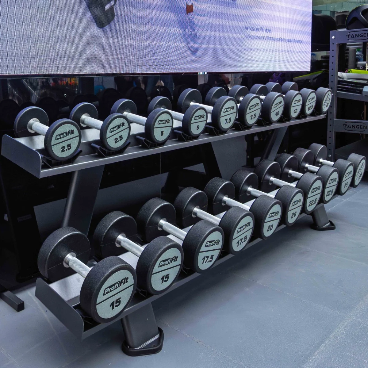 Реальное фото E7077 Стойка для гантелей РАСПРОДАЖА склад Москва от магазина Спортев