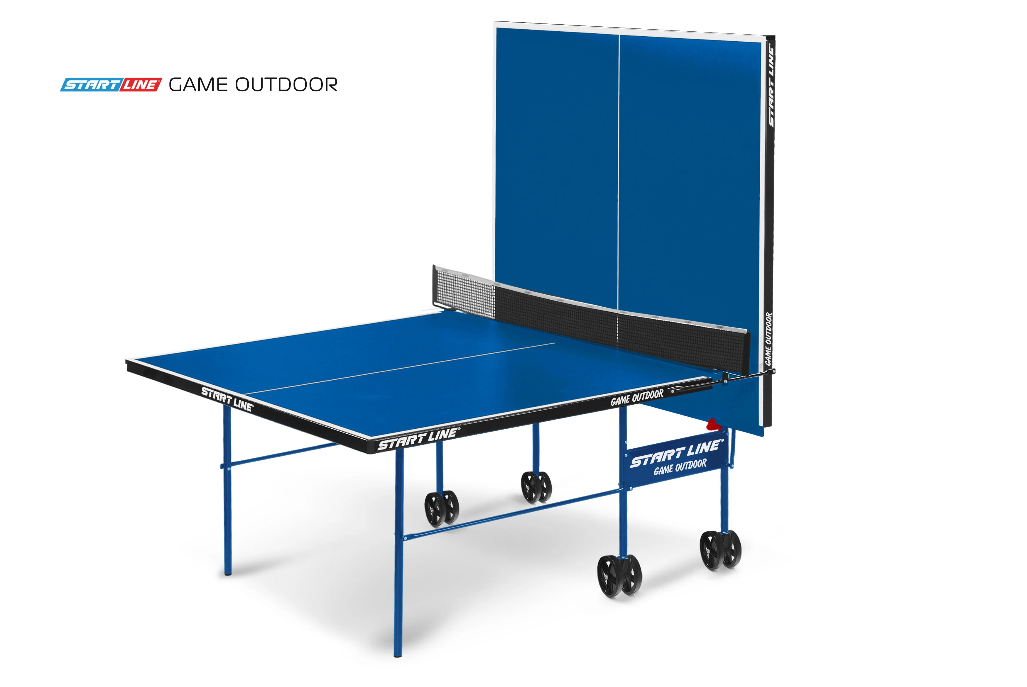 Реальное фото Стол теннисный Game 6 Всепогодный с сеткой Синий от магазина Спортев