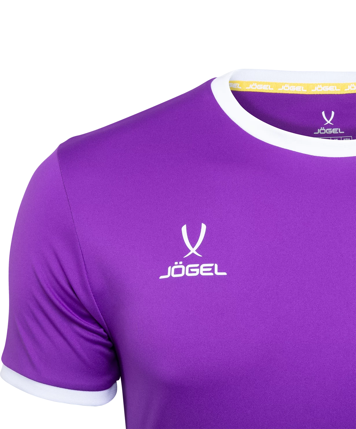Реальное фото Футболка футбольная CAMP Origin, фиолетовый/белый, детский Jögel от магазина Спортев