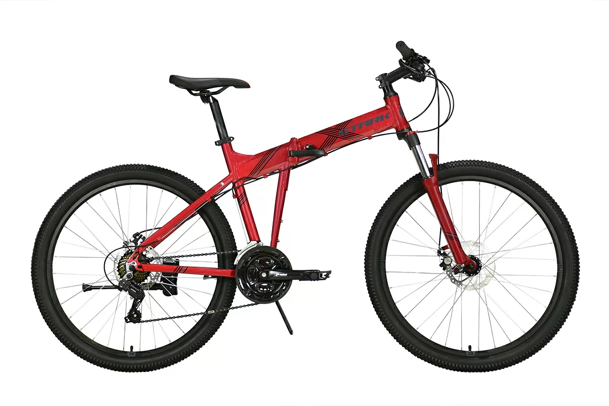Реальное фото Велосипед Stark Cobra 26.2 D (2021) красный/серый от магазина СпортЕВ
