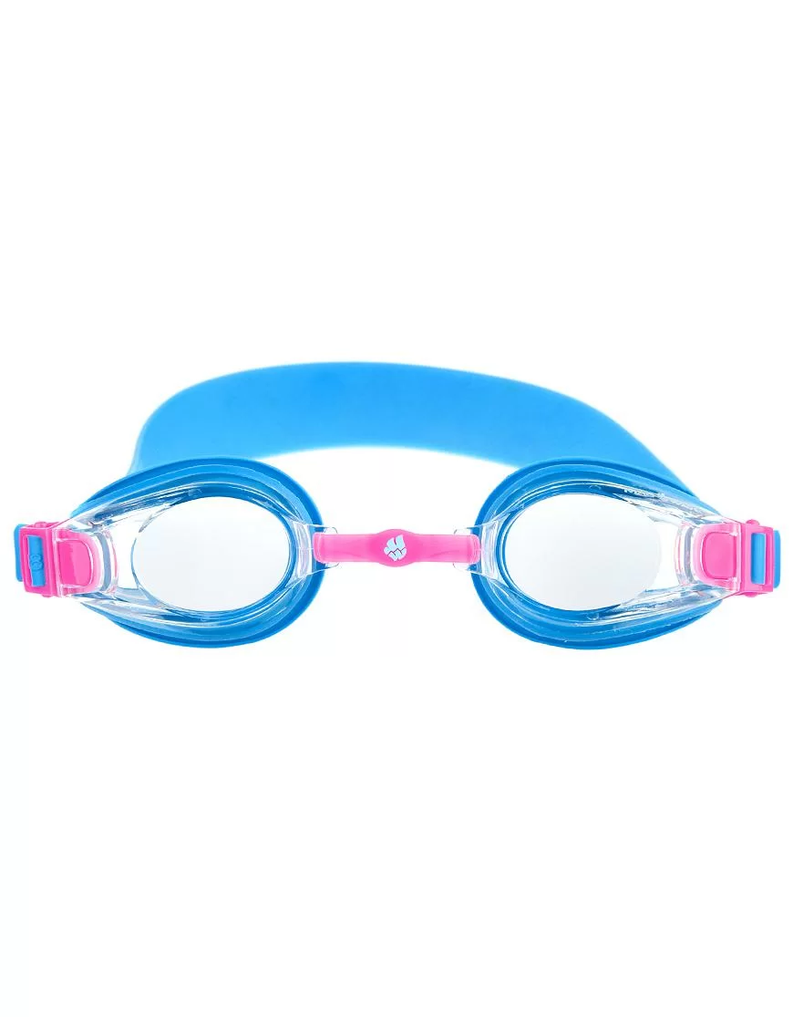 Реальное фото Очки для плавания Mad Wave Bubble Kids blue M0411 03 0 04W от магазина Спортев