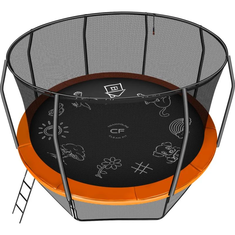 Реальное фото Каркасный батут Clear Fit FamilyHop 12Ft от магазина Спортев