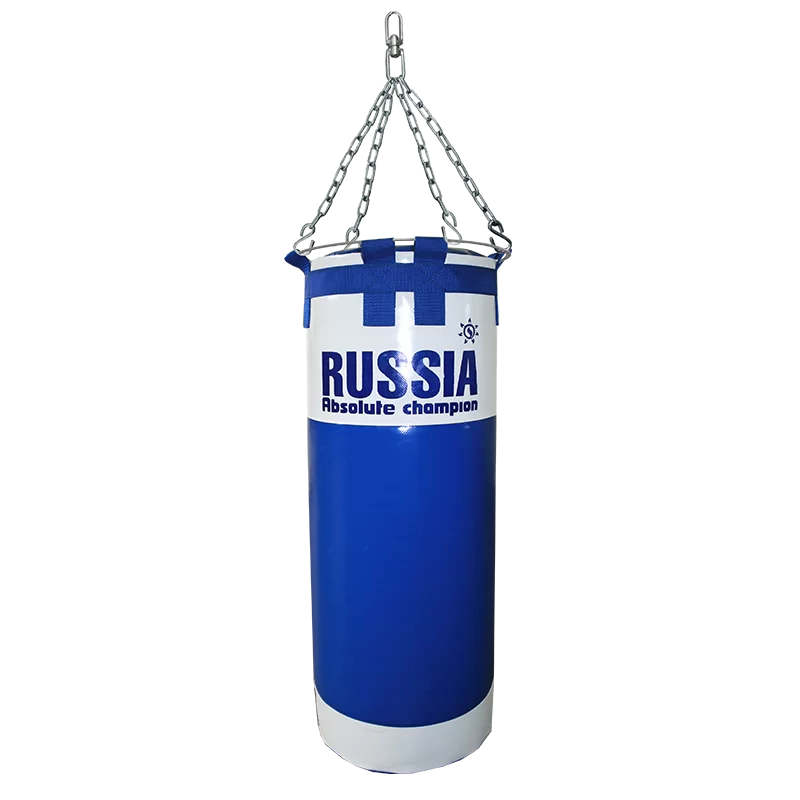 Реальное фото Мешок боксерский Премиум 50 кг синий от магазина СпортЕВ