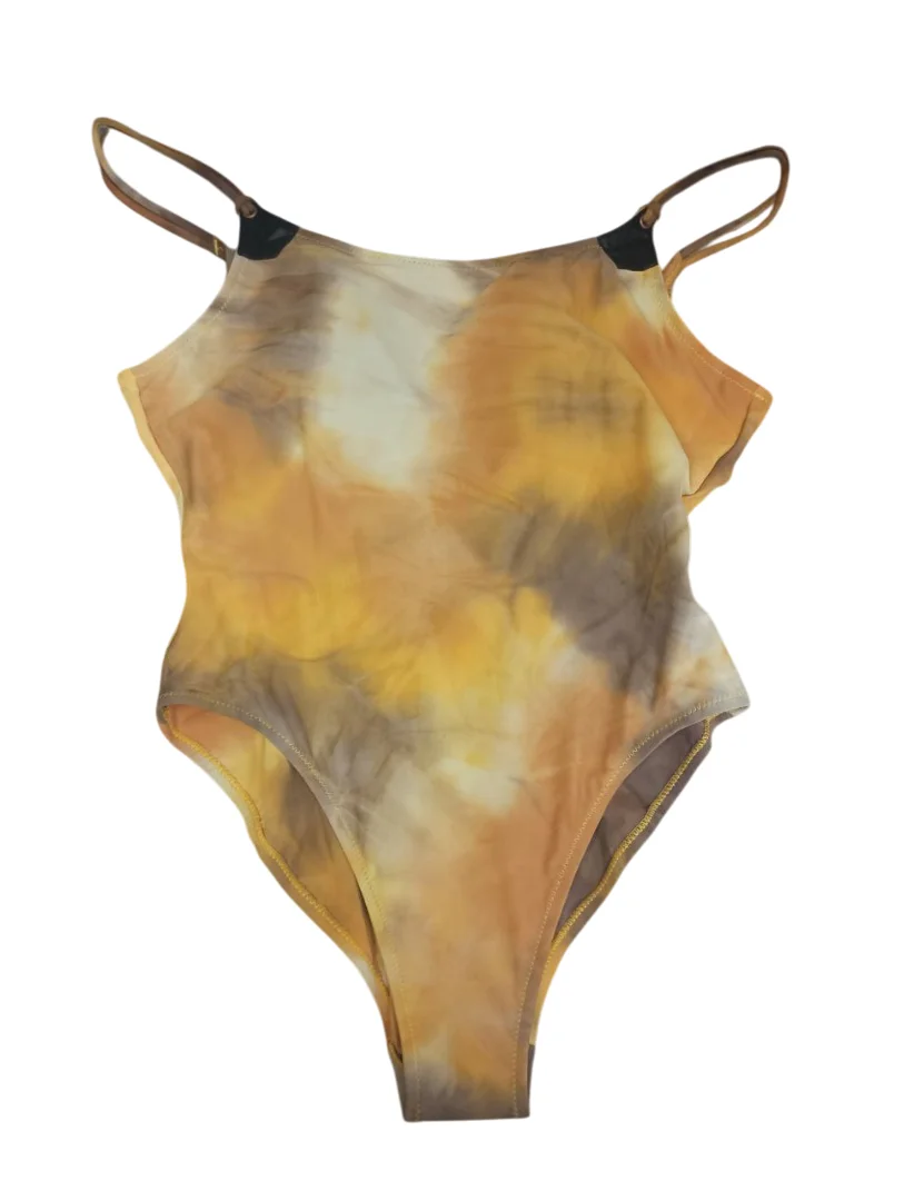 Реальное фото Купальник MarGen слитный желтый 1-01 от магазина Спортев