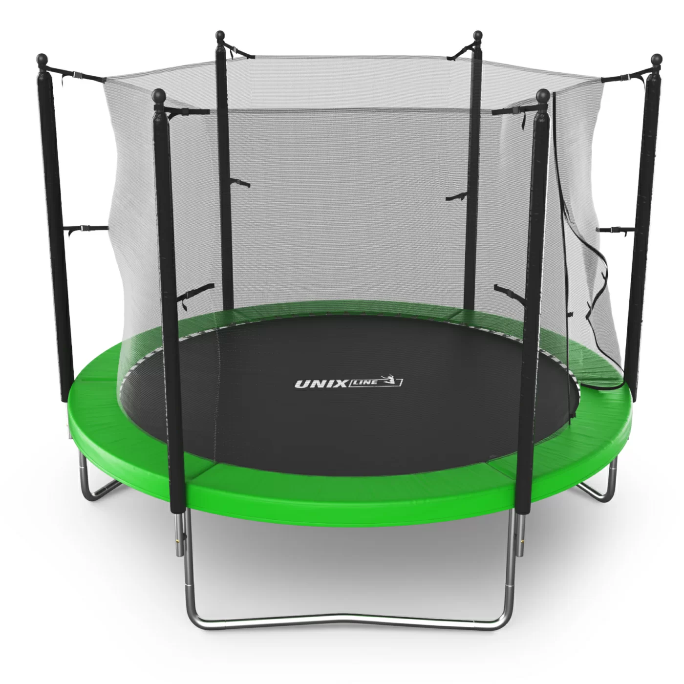 Реальное фото Батут UNIX Line Simple 10 ft Green (inside) от магазина Спортев