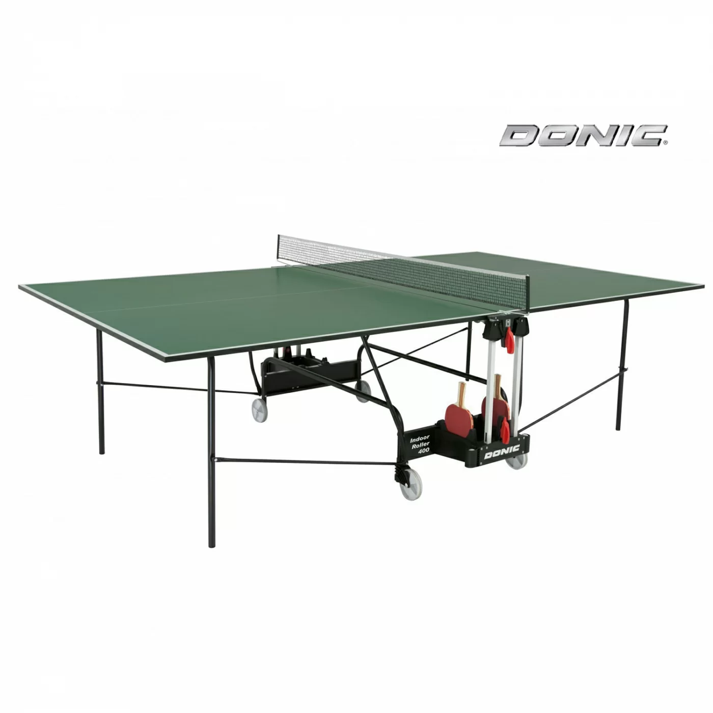 Реальное фото Теннисный стол DONIC INDOOR ROLLER 400 GREEN 230284-G от магазина СпортЕВ