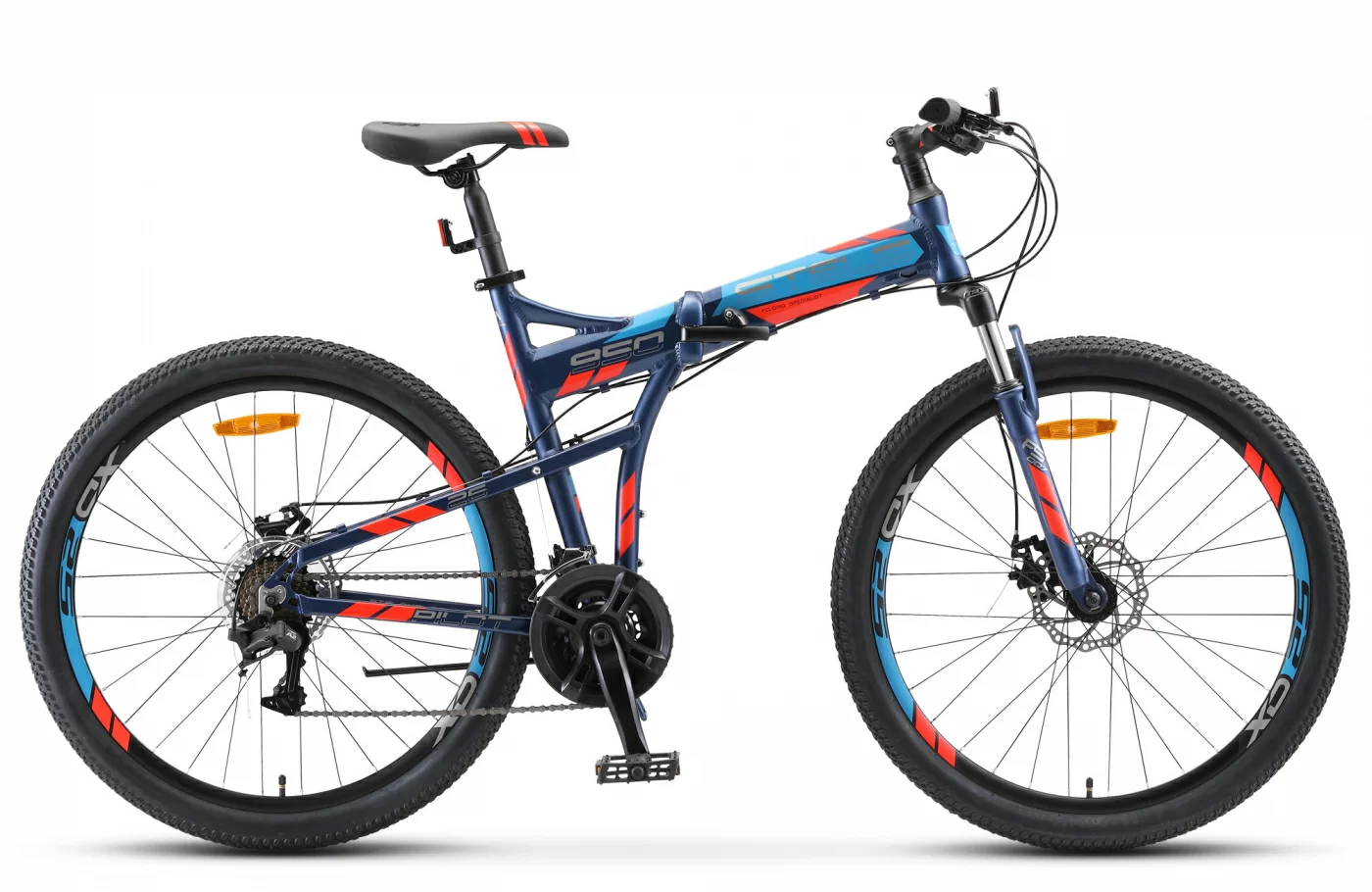 Реальное фото Велосипед Stels Pilot-950 MD 26" темно-синий V011 от магазина СпортЕВ