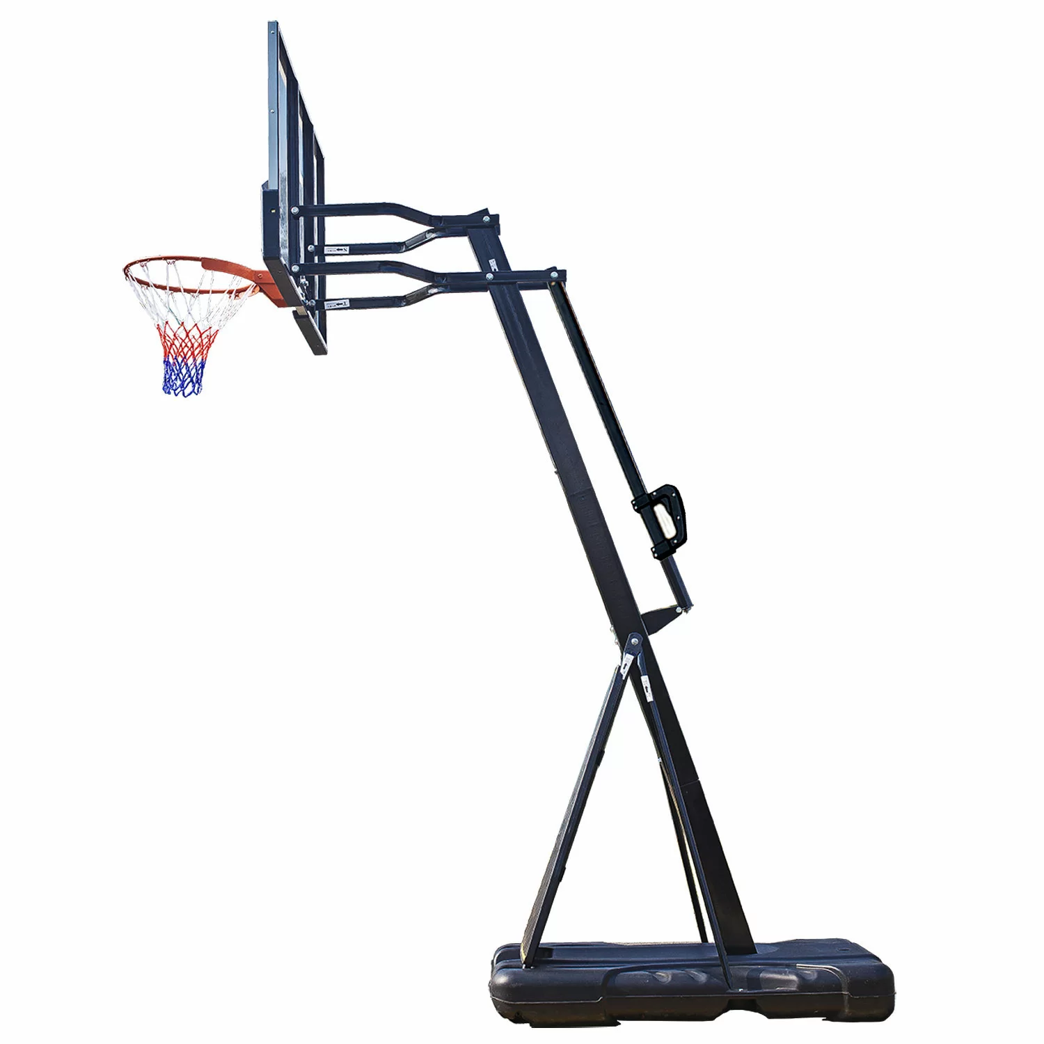 Реальное фото Баскетбольная мобильная стойка DFC STAND54P2 136x80cm поликарбонат от магазина СпортЕВ