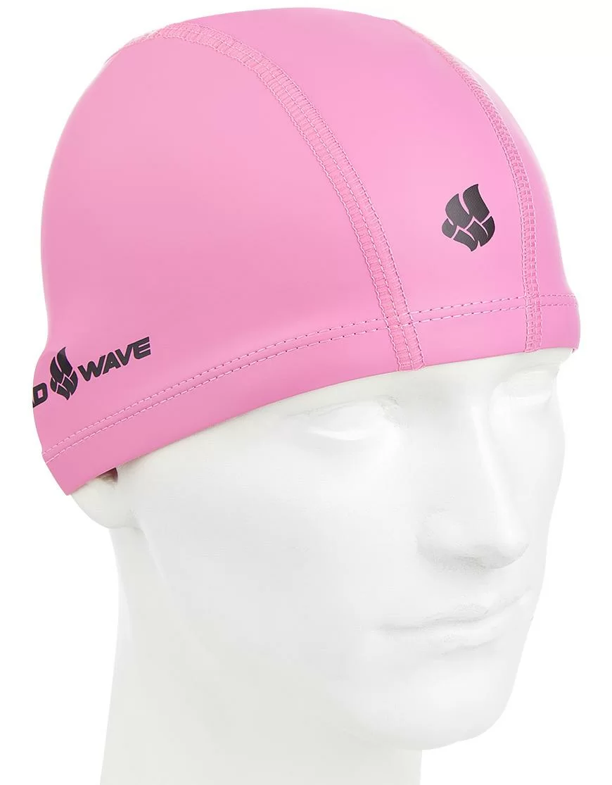 Реальное фото Шапочка для плавания Mad Wave PUT Coated pink M0585 01 0 11W от магазина СпортЕВ