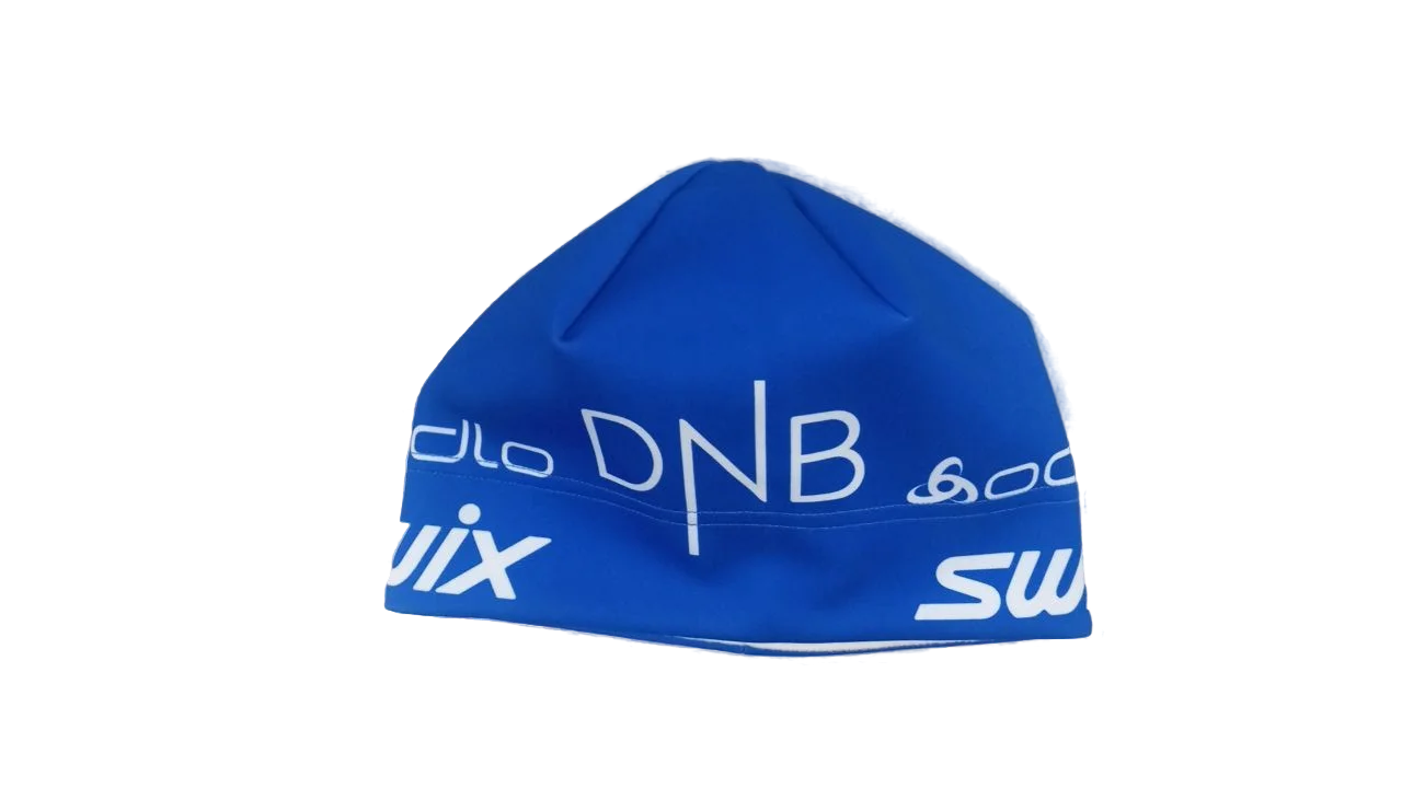 Реальное фото Шапка гоночная с лого DnB синий от магазина Спортев