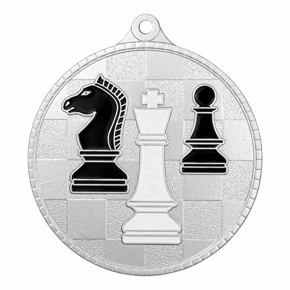Реальное фото Медаль MZP 570-55/S шахматы (D-55мм, s-2 мм) от магазина СпортЕВ