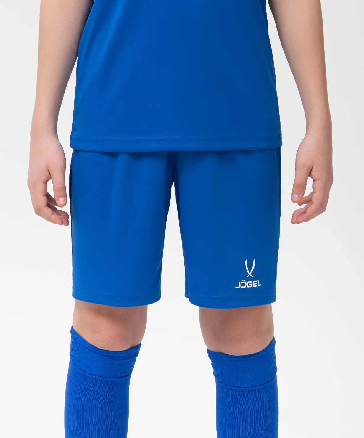Реальное фото Шорты игровые JÖGEL CAMP Classic Shorts, синий/белый, детский от магазина Спортев