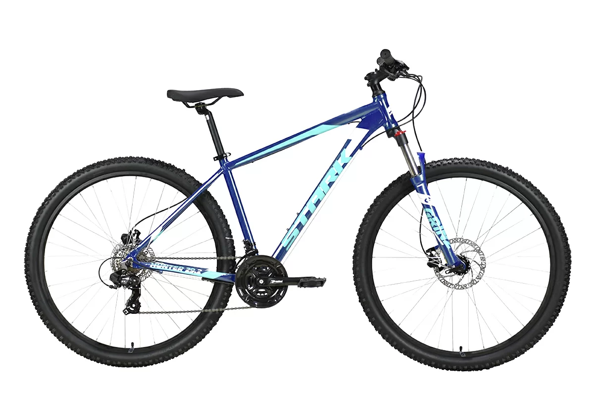 Реальное фото Велосипед Stark Hunter 29.2 HD (2023) синий/мятный/белый от магазина СпортЕВ