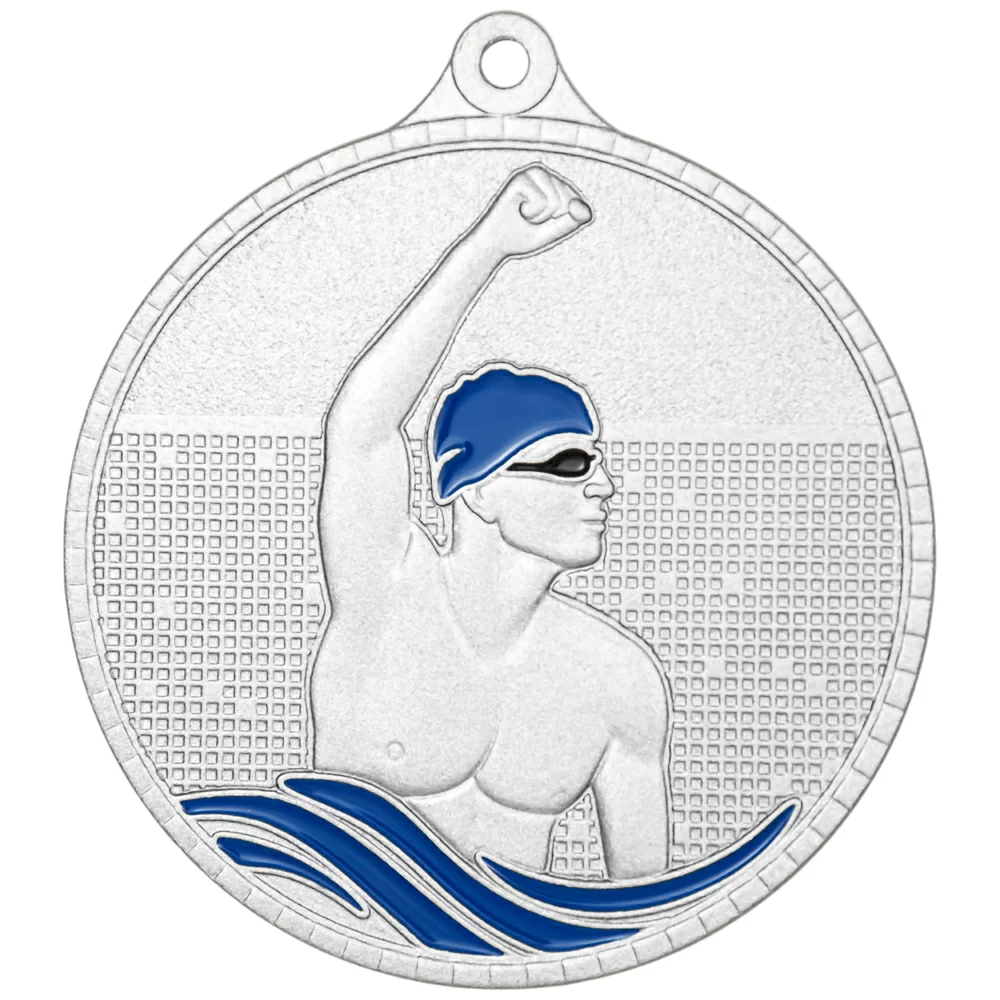 Реальное фото Медаль MZP 604-55/S плавание (D-55мм, s-2 мм) от магазина СпортЕВ