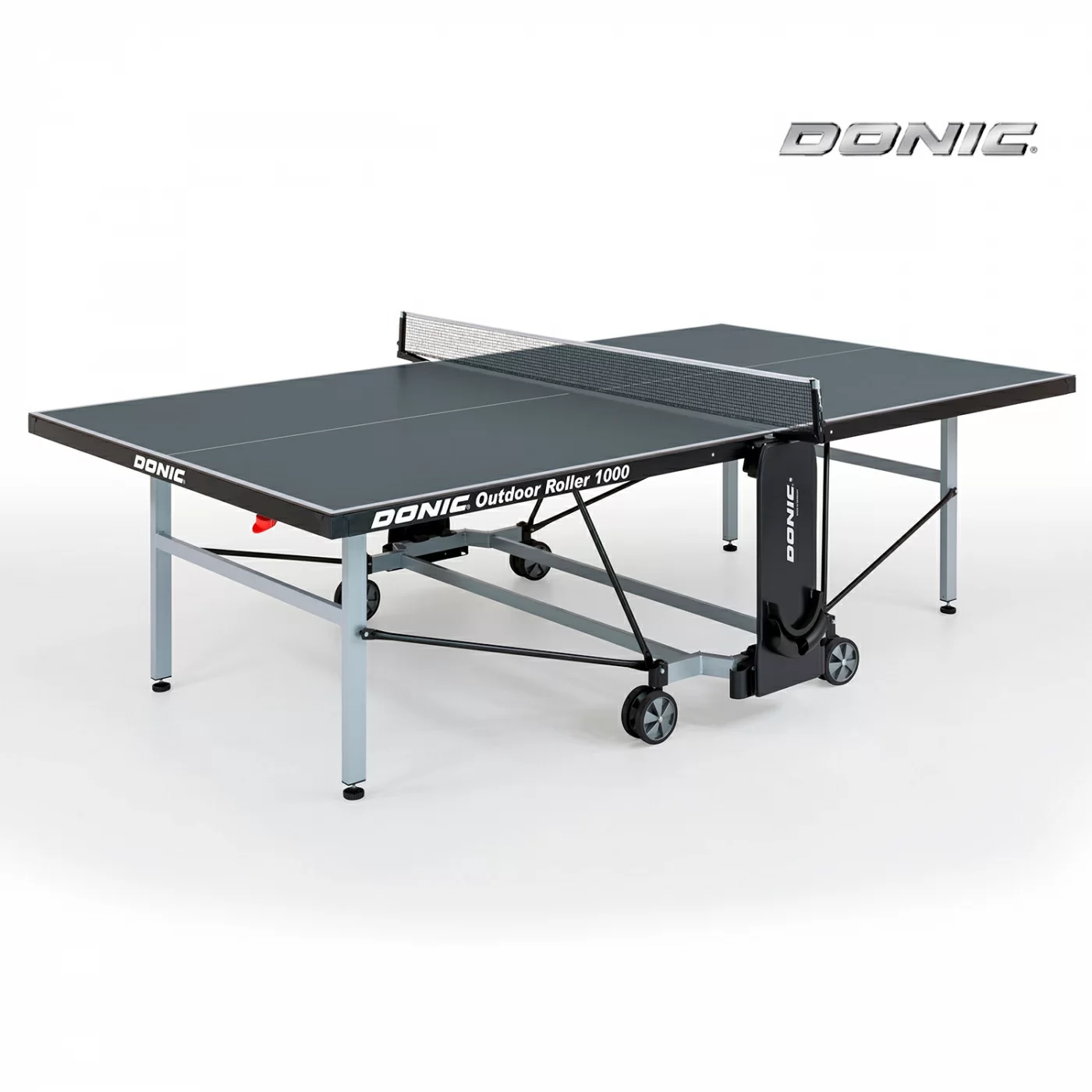 Реальное фото Теннисный стол DONIC OUTDOOR ROLLER 1000 Grey 230291-A от магазина СпортЕВ