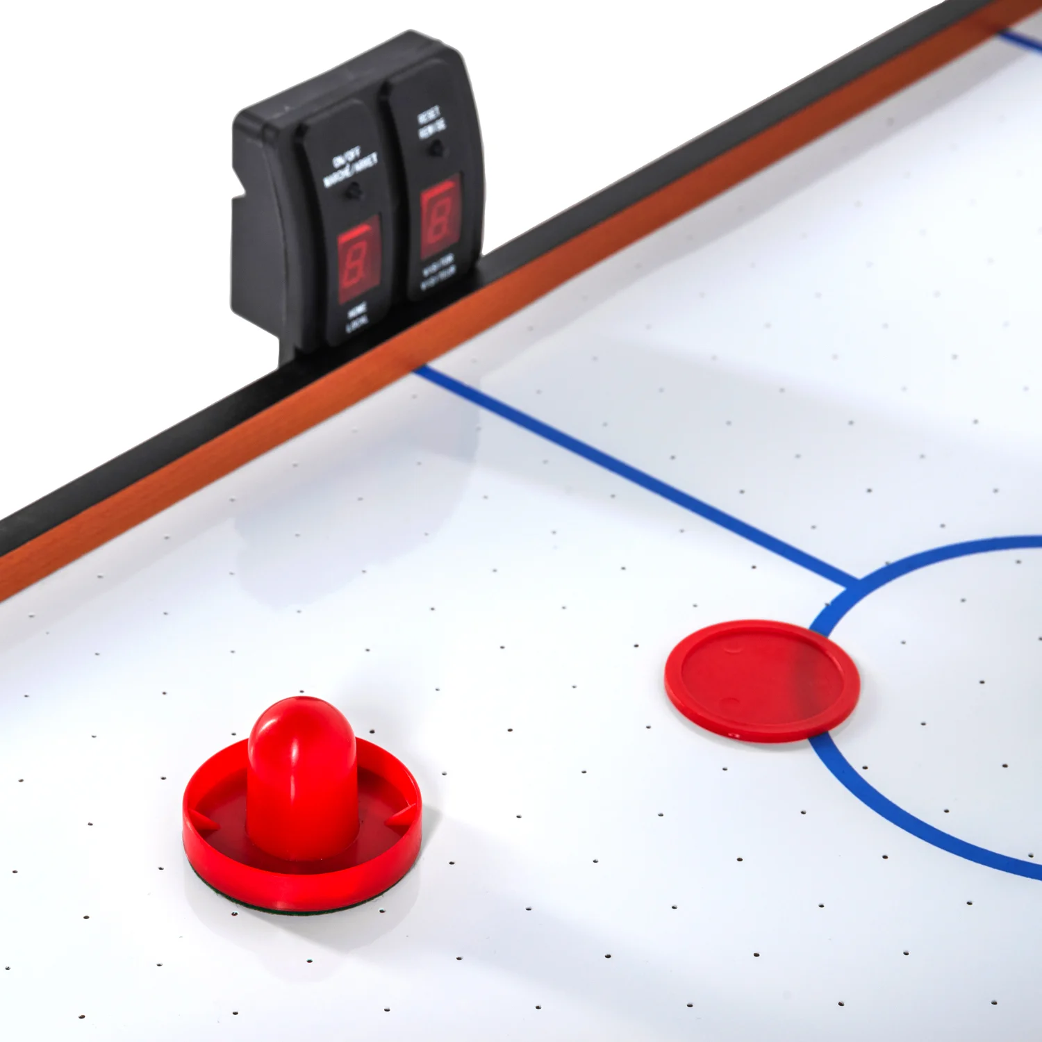 Реальное фото Игровой стол - аэрохоккей DFC LION PRO эл.счетчик HM-AT-36004 от магазина Спортев