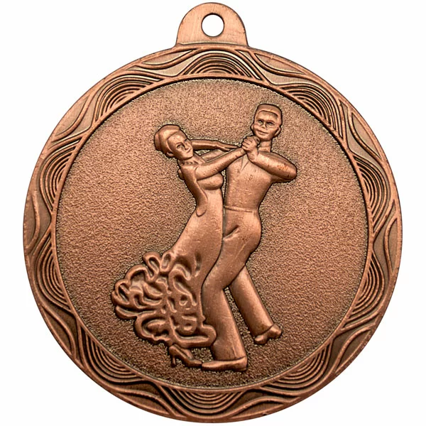 Реальное фото Медаль MZ 84-50/В спортивно-бальные танцы (D-50 мм, s-2 мм) от магазина Спортев