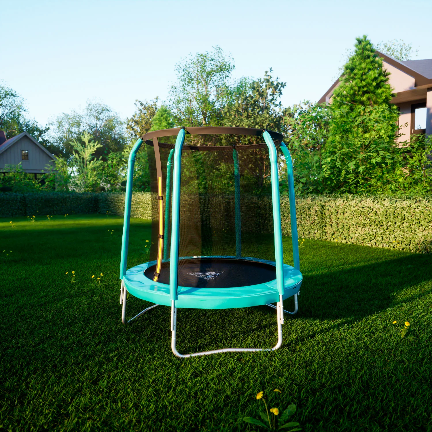 Реальное фото Батут DFC JUMP STREET 6ft внутр.сетка (183cм) 6FT-JST-E от магазина Спортев