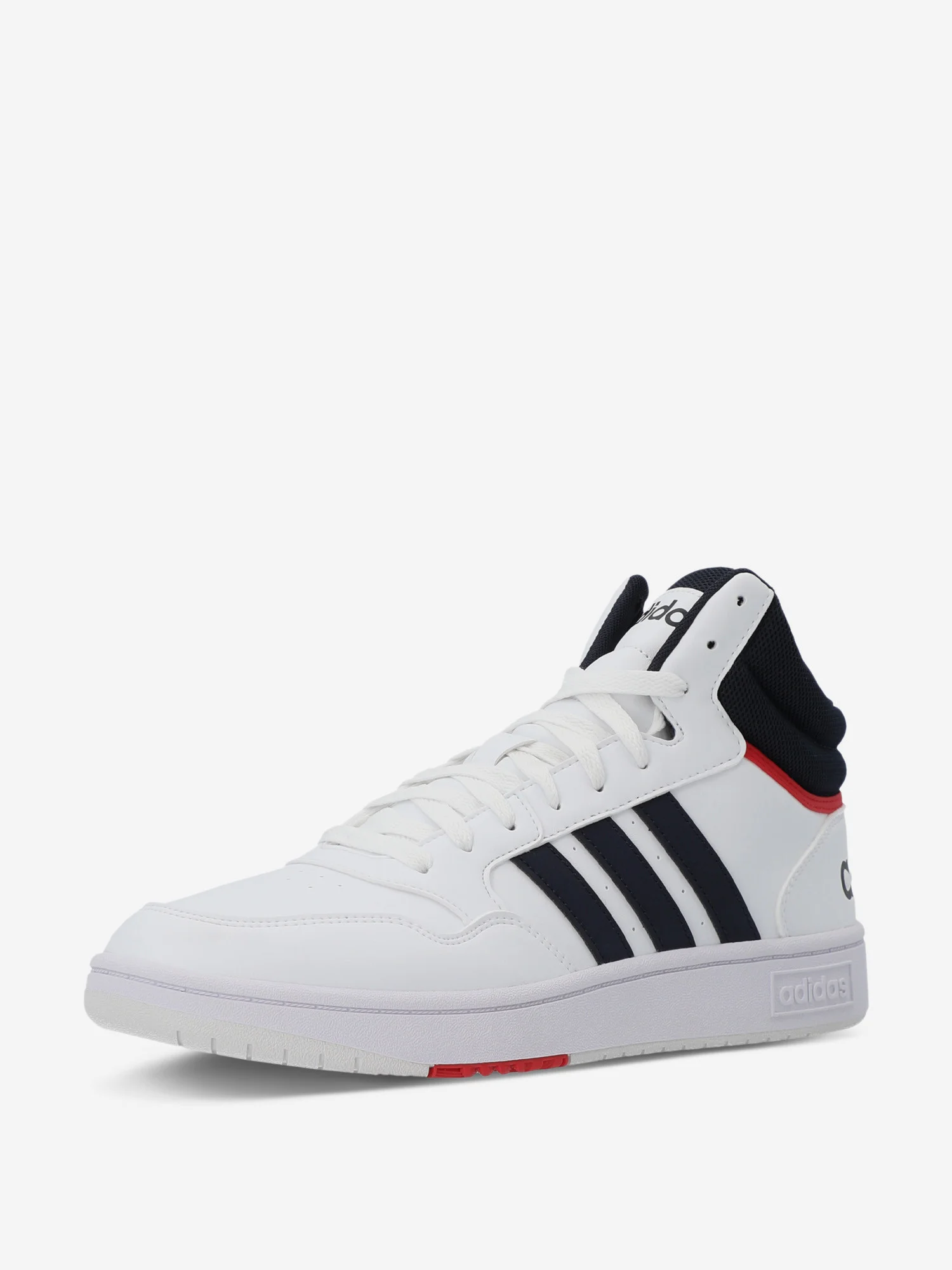 Реальное фото Кроссовки Adidas Hoops 3.0 MID белый IG2817 от магазина Спортев