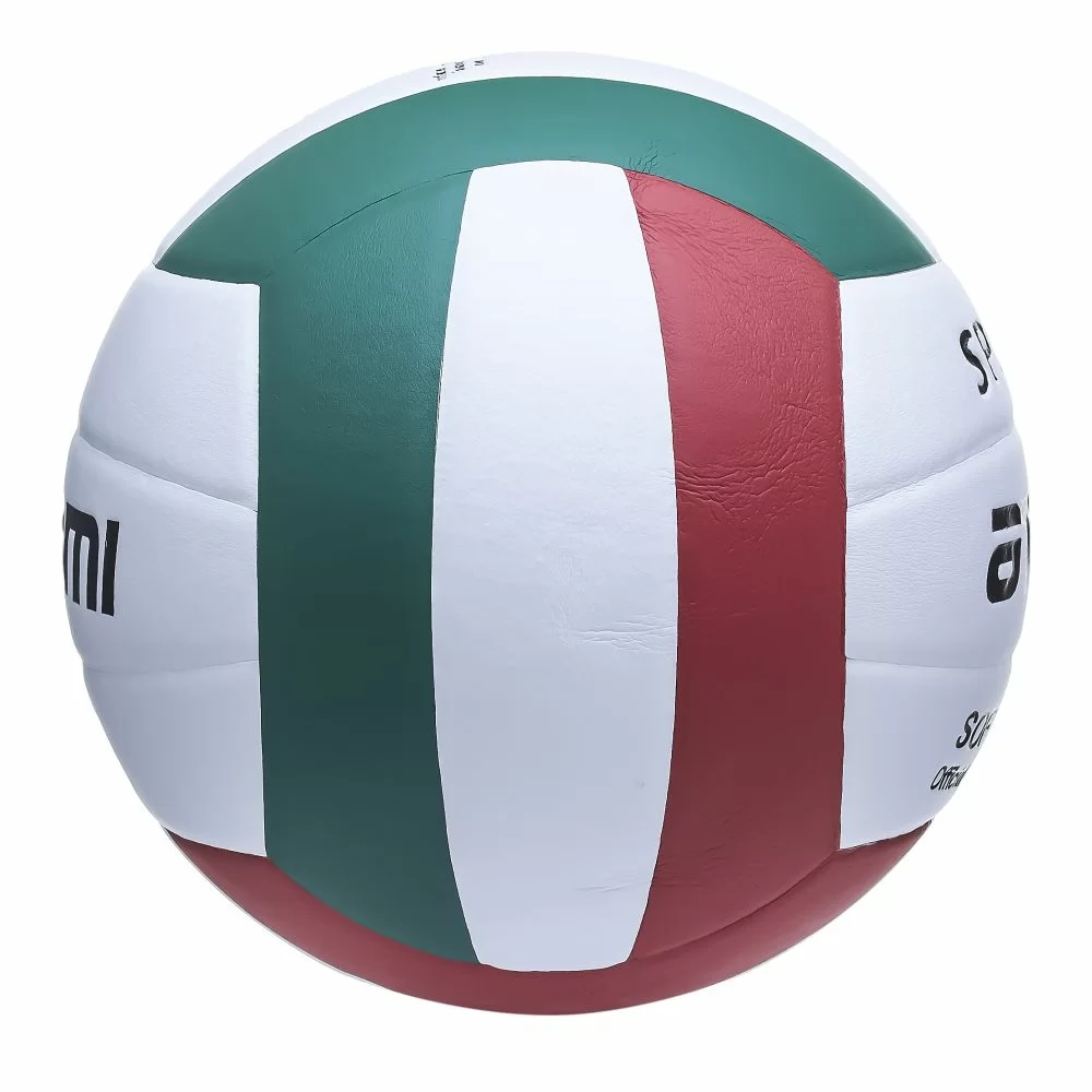 Реальное фото Мяч волейбольный Atemi Space синт кожа, RU Soft зеленый/белый/красный от магазина СпортЕВ